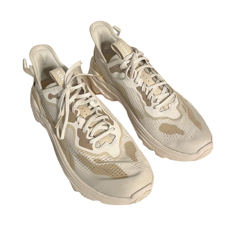 Like New Super Cute Sorel Kinetic Women’sSneakers Cream Tan Lightweight Trainers